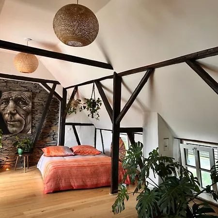Gemuetliches Dachzimmer Mit Kamin アパート